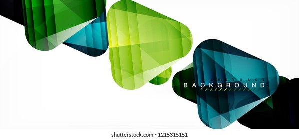 Fondo geométrico abstracto, triángulos, plantilla de diseño de moda para presentación de negocios o tecnología o cubierta de diseño web, fondo de pantalla. Ilustración del vector