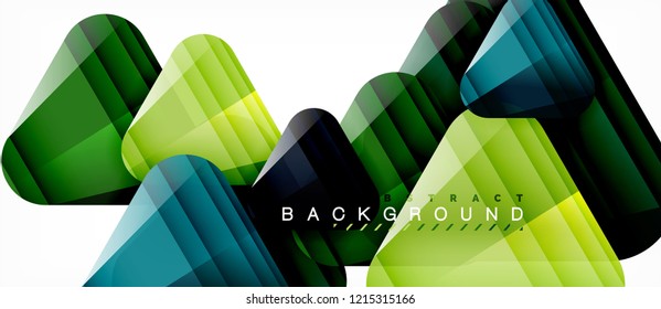 Fondo geométrico abstracto, triángulos, plantilla de diseño de moda para presentación de negocios o tecnología o cubierta de diseño web, fondo de pantalla. Ilustración del vector