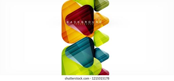 Geometric abstract background, triangles, trendy layout template for business or technology presentation or web design cover, wallpaper. Vector illustration