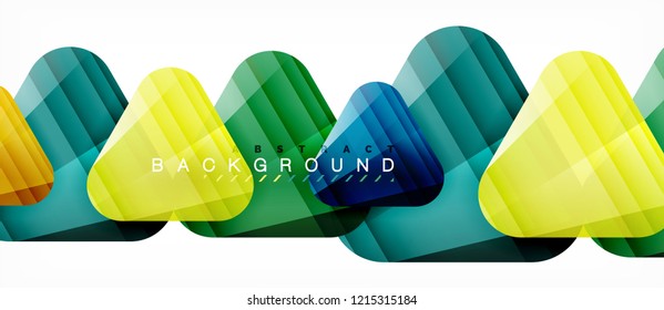 Geometric abstract background, triangles, trendy layout template for business or technology presentation or web design cover, wallpaper. Vector illustration