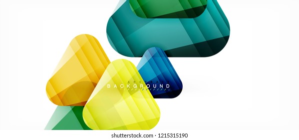 Geometric abstract background, triangles, trendy layout template for business or technology presentation or web design cover, wallpaper. Vector illustration
