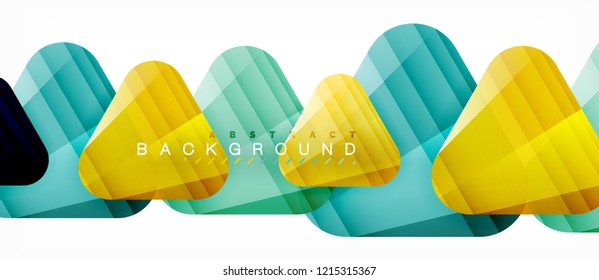 Geometric abstract background, triangles, trendy layout template for business or technology presentation or web design cover, wallpaper. Vector illustration