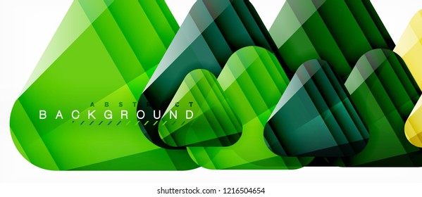 Geometric abstract background, triangles, trendy layout template for business or technology presentation or web design cover, wallpaper. Vector illustration