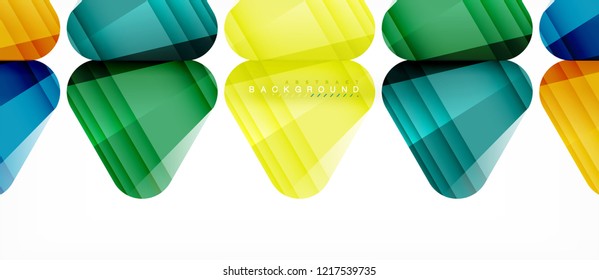 Geometric abstract background, triangles, trendy layout template for business or technology presentation or web design cover, wallpaper. Vector illustration