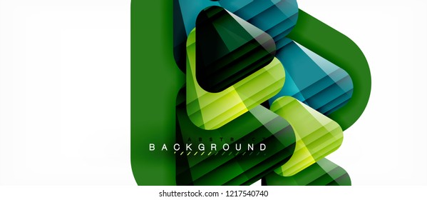 Geometric abstract background, triangles, trendy layout template for business or technology presentation or web design cover, wallpaper. Vector illustration