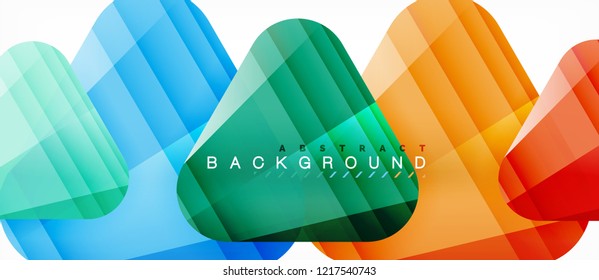 Fondo geométrico abstracto, triángulos, plantilla de diseño de moda para presentación de negocios o tecnología o cubierta de diseño web, fondo de pantalla. Ilustración del vector