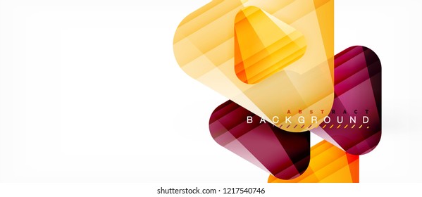 Geometric abstract background, triangles, trendy layout template for business or technology presentation or web design cover, wallpaper. Vector illustration