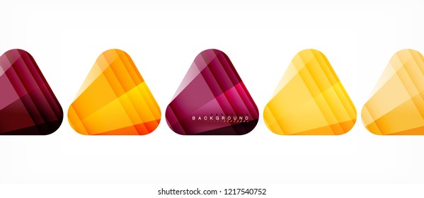 Geometric abstract background, triangles, trendy layout template for business or technology presentation or web design cover, wallpaper. Vector illustration
