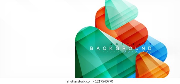 Geometric abstract background, triangles, trendy layout template for business or technology presentation or web design cover, wallpaper. Vector illustration