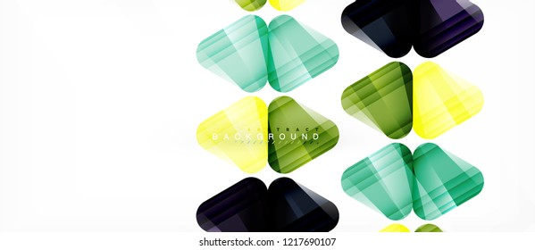 Geometric abstract background, triangles, trendy layout template for business or technology presentation or web design cover, wallpaper. Vector illustration