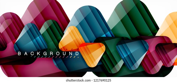 Geometric abstract background, triangles, trendy layout template for business or technology presentation or web design cover, wallpaper. Vector illustration