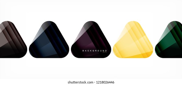 Fondo geométrico abstracto, triángulos, plantilla de diseño de moda para presentación de negocios o tecnología o cubierta de diseño web, fondo de pantalla. Ilustración del vector