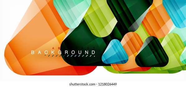 Geometrischer abstrakter Hintergrund, Dreiecke, trendige Layoutvorlage für Geschäfts- oder Technologiepräsentation oder Web-Design-Cover, Bildschirmhintergrund. Vektorgrafik