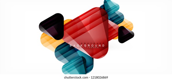 Fondo geométrico abstracto, triángulos, plantilla de diseño de moda para presentación de negocios o tecnología o cubierta de diseño web, fondo de pantalla. Ilustración del vector