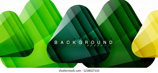 Geometric abstract background, triangles, trendy layout template for business or technology presentation or web design cover, wallpaper. Vector illustration