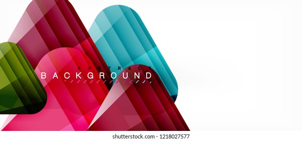 Geometric abstract background, triangles, trendy layout template for business or technology presentation or web design cover, wallpaper. Vector illustration