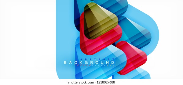 Geometric abstract background, triangles, trendy layout template for business or technology presentation or web design cover, wallpaper. Vector illustration