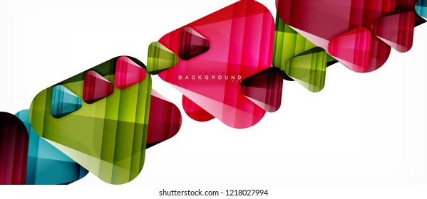 Geometric abstract background, triangles, trendy layout template for business or technology presentation or web design cover, wallpaper. Vector illustration