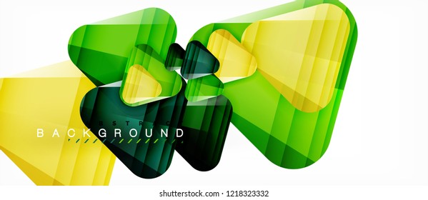Geometric abstract background, triangles, trendy layout template for business or technology presentation or web design cover, wallpaper. Vector illustration