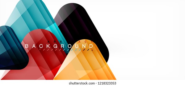 Geometric abstract background, triangles, trendy layout template for business or technology presentation or web design cover, wallpaper. Vector illustration