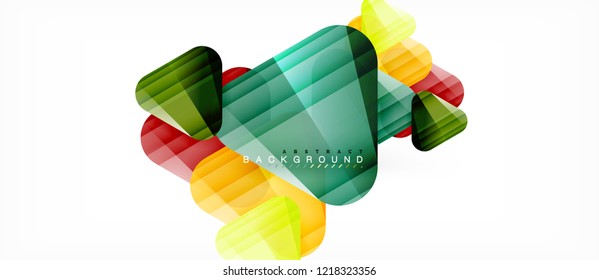 Geometric abstract background, triangles, trendy layout template for business or technology presentation or web design cover, wallpaper. Vector illustration