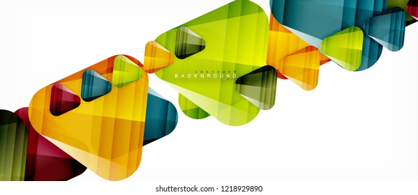 Fondo geométrico abstracto, triángulos, plantilla de diseño de moda para presentación de negocios o tecnología o cubierta de diseño web, fondo de pantalla. Ilustración del vector