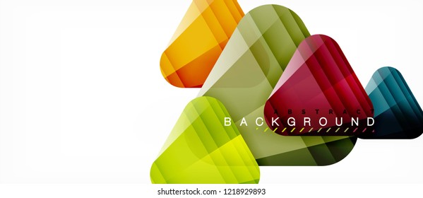 Geometric abstract background, triangles, trendy layout template for business or technology presentation or web design cover, wallpaper. Vector illustration
