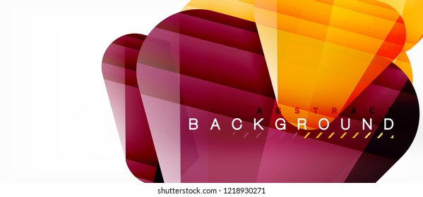 Geometric abstract background, triangles, trendy layout template for business or technology presentation or web design cover, wallpaper. Vector illustration