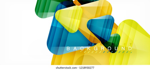 Fondo geométrico abstracto, triángulos, plantilla de diseño de moda para presentación de negocios o tecnología o cubierta de diseño web, fondo de pantalla. Ilustración del vector