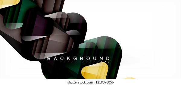 Geometric abstract background, triangles, trendy layout template for business or technology presentation or web design cover, wallpaper. Vector illustration