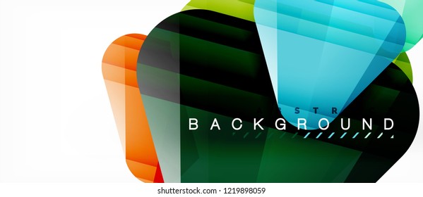 Geometric abstract background, triangles, trendy layout template for business or technology presentation or web design cover, wallpaper. Vector illustration