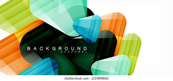 Fondo geométrico abstracto, triángulos, plantilla de diseño de moda para presentación de negocios o tecnología o cubierta de diseño web, fondo de pantalla. Ilustración del vector