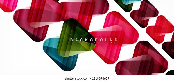 Geometrischer abstrakter Hintergrund, Dreiecke, trendige Layoutvorlage für Geschäfts- oder Technologiepräsentation oder Web-Design-Cover, Bildschirmhintergrund. Vektorgrafik