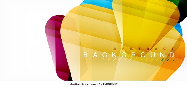 Geometric abstract background, triangles, trendy layout template for business or technology presentation or web design cover, wallpaper. Vector illustration