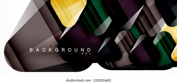 Fondo geométrico abstracto, triángulos, plantilla de diseño de moda para presentación de negocios o tecnología o cubierta de diseño web, fondo de pantalla. Ilustración del vector