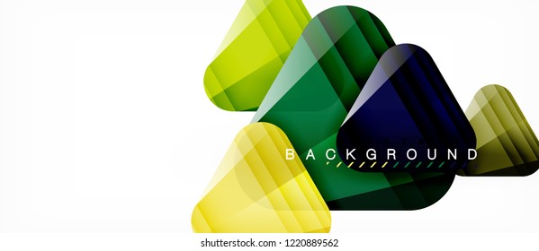 Geometric abstract background, triangles, trendy layout template for business or technology presentation or web design cover, wallpaper. Vector illustration