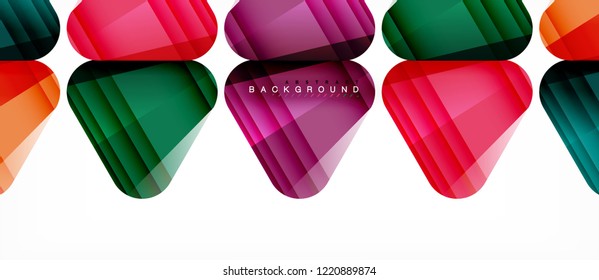 Fondo geométrico abstracto, triángulos, plantilla de diseño de moda para presentación de negocios o tecnología o cubierta de diseño web, fondo de pantalla. Ilustración del vector
