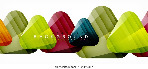 Geometric abstract background, triangles, trendy layout template for business or technology presentation or web design cover, wallpaper. Vector illustration