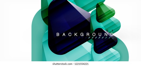 Geometric abstract background, triangles, trendy layout template for business or technology presentation or web design cover, wallpaper. Vector illustration