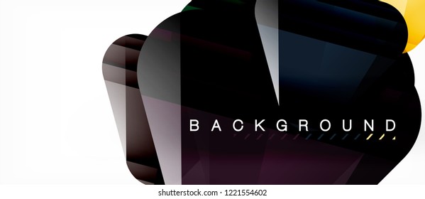 Geometric abstract background, triangles, trendy layout template for business or technology presentation or web design cover, wallpaper. Vector illustration