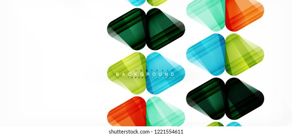 Fondo geométrico abstracto, triángulos, plantilla de diseño de moda para presentación de negocios o tecnología o cubierta de diseño web, fondo de pantalla. Ilustración del vector