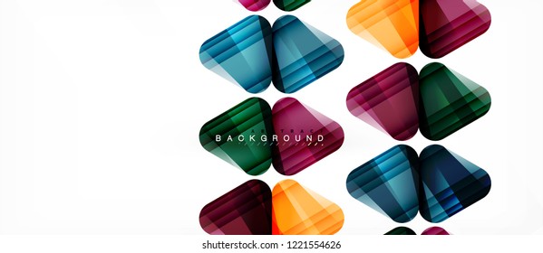 Fondo geométrico abstracto, triángulos, plantilla de diseño de moda para presentación de negocios o tecnología o cubierta de diseño web, fondo de pantalla. Ilustración del vector