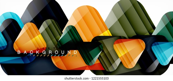 Fondo geométrico abstracto, triángulos, plantilla de diseño de moda para presentación de negocios o tecnología o cubierta de diseño web, fondo de pantalla. Ilustración del vector