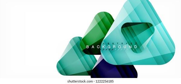 Fondo geométrico abstracto, triángulos, plantilla de diseño de moda para presentación de negocios o tecnología o cubierta de diseño web, fondo de pantalla. Ilustración del vector