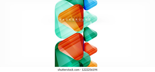 Fondo geométrico abstracto, triángulos, plantilla de diseño de moda para presentación de negocios o tecnología o cubierta de diseño web, fondo de pantalla. Ilustración del vector