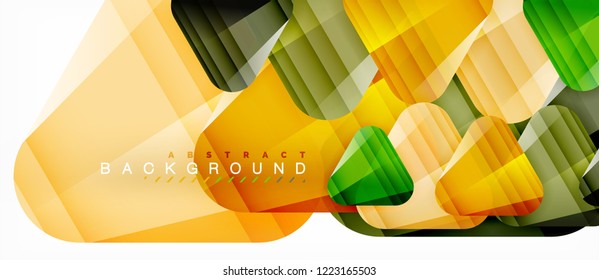 Fondo geométrico abstracto, triángulos, plantilla de diseño de moda para presentación de negocios o tecnología o cubierta de diseño web, fondo de pantalla. Ilustración del vector