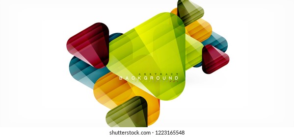 Fondo geométrico abstracto, triángulos, plantilla de diseño de moda para presentación de negocios o tecnología o cubierta de diseño web, fondo de pantalla. Ilustración del vector