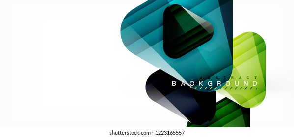 Fondo geométrico abstracto, triángulos, plantilla de diseño de moda para presentación de negocios o tecnología o cubierta de diseño web, fondo de pantalla. Ilustración del vector