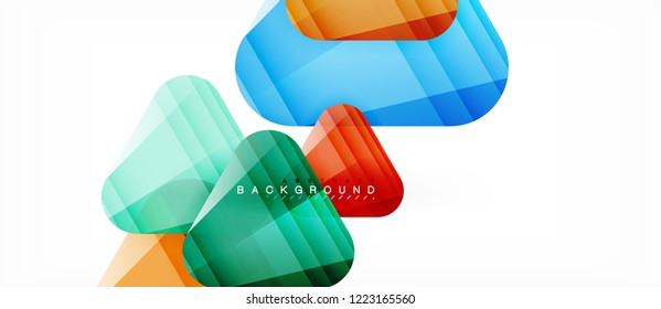 Geometric abstract background, triangles, trendy layout template for business or technology presentation or web design cover, wallpaper. Vector illustration