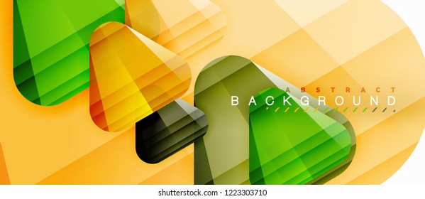 Geometric abstract background, triangles, trendy layout template for business or technology presentation or web design cover, wallpaper. Vector illustration